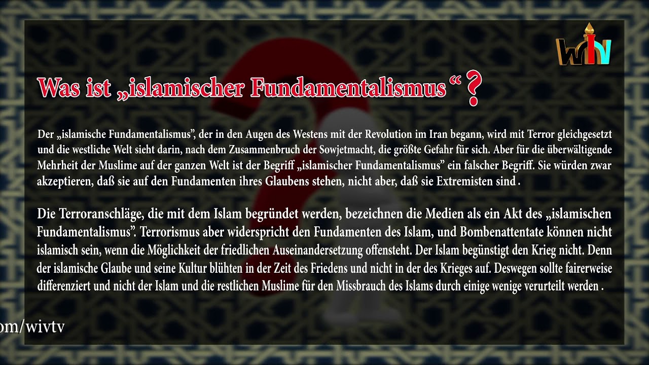 19 Was ist  islamischer Fundamentalismus