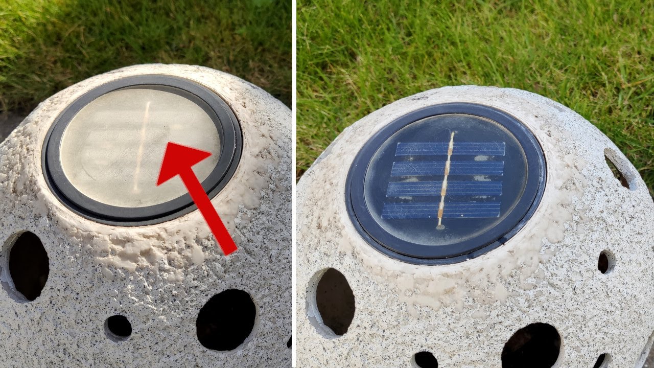 Solarleuchte: so kannst du ein trübes Solar-Panel einfach auffrischen