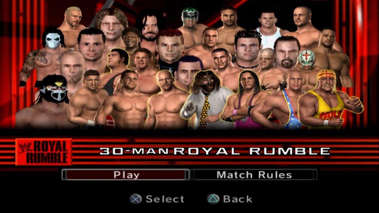 WWE SmackDown! против Raw 2006 — 30 человек (КОРОЛЕВСКАЯ БИТВА)