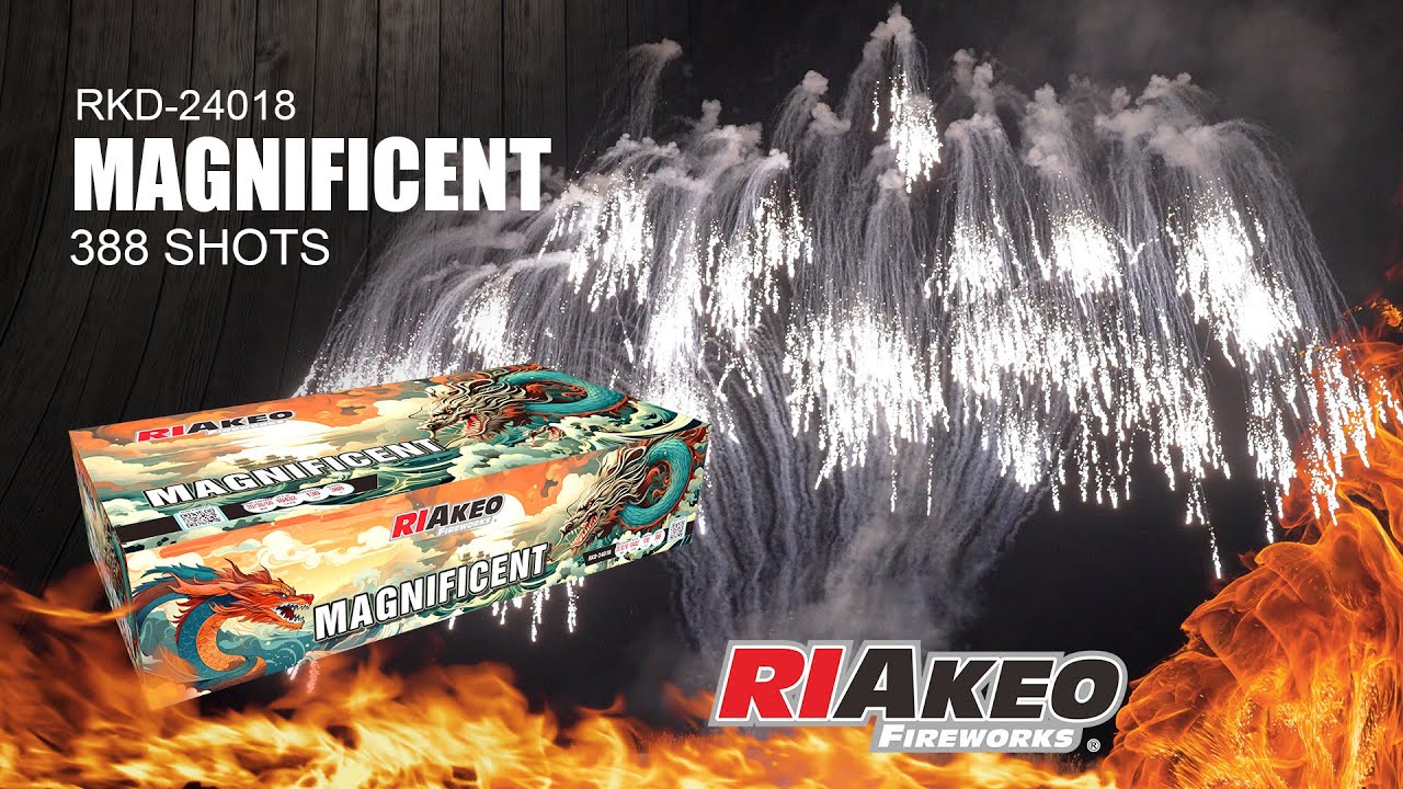 MAGNIFICENT ► DISPLAY FIREWORKS 388 Shots ►  RKD-24018 | RIAKEO FIREWORKS (BATCH 2024)