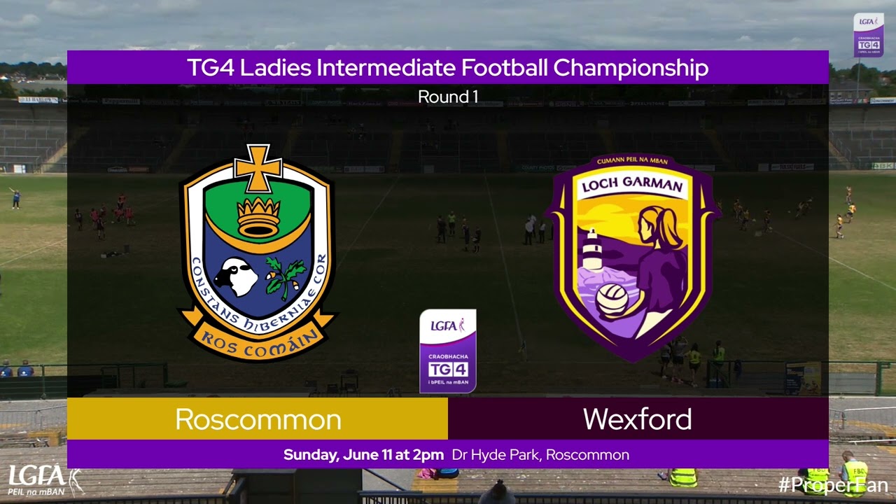 2023 06/11 Roscommon v Wexford - TG4 Intermediate Championship Group 3 Round 1