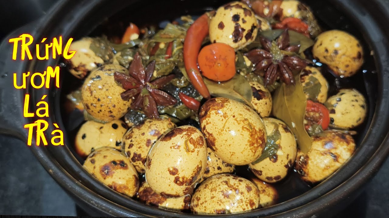 🫜TRỨNG CÚT ƯƠM LÁ TRÀ , đậm mùi sang vị 