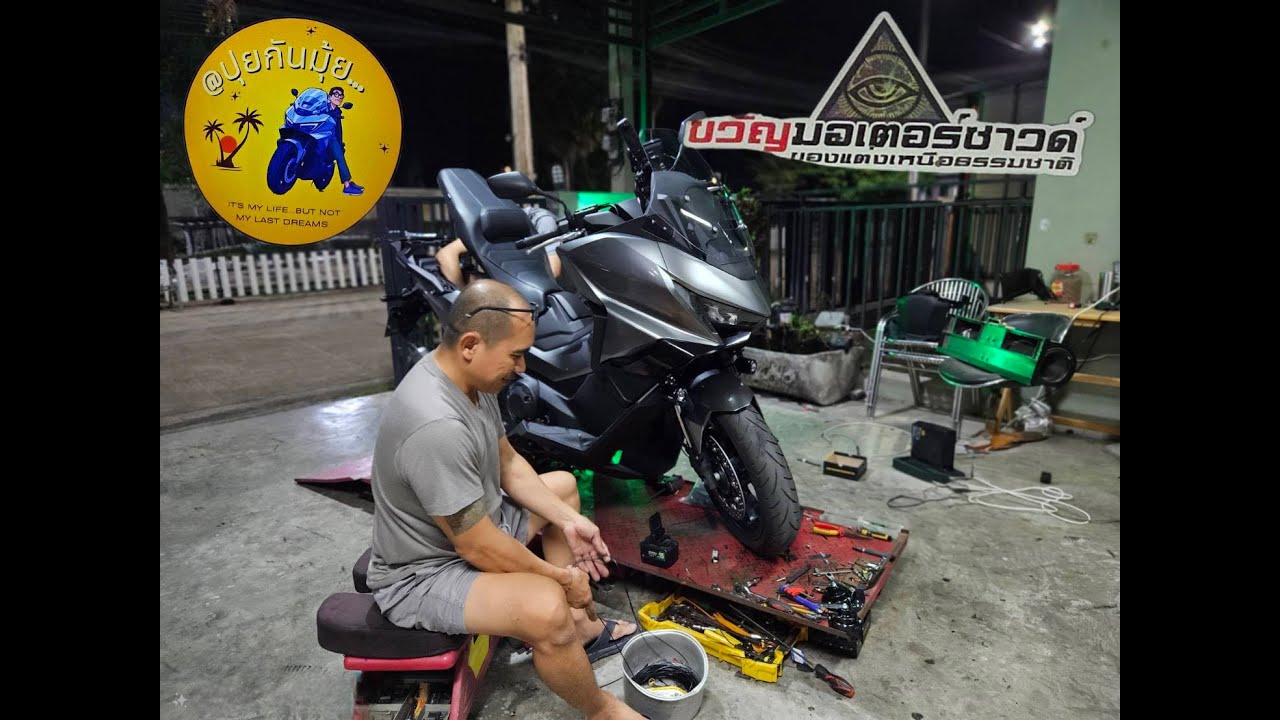 ไปติดไฟสปอตไล้ท์กันที่ ขวัญมอเตอร์ซาวด์ #sportlight #forza750 #djimic3 #insta360x5 @ปุยกันมุ้ย