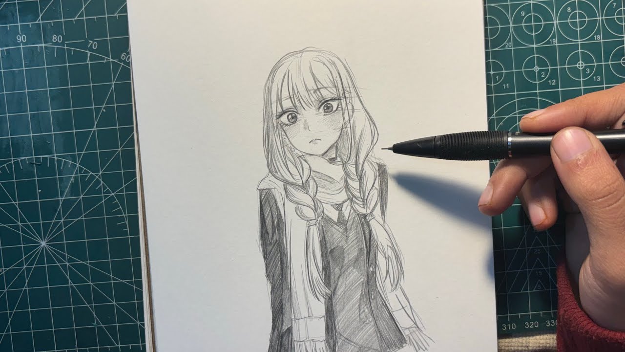 “How to Draw Marin Kitagawa Step by Step | Easy Anime Girl Drawing Tutorial”