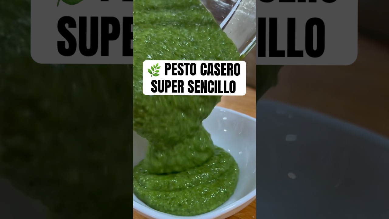 🌿💚 PESTO CASERO SUPER SENCILLO 🇮🇹⚠️ #pesto #chefroberta #food