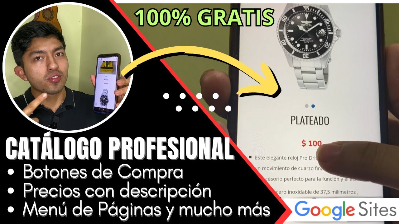 Cómo crear un CATALOGO Digital GRATIS Como Página Web🔴Google Sites 2025