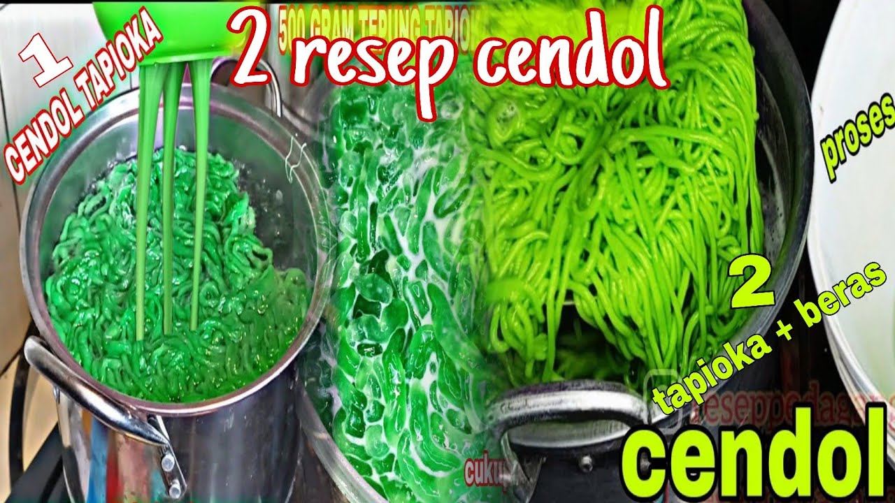 2 RESEP CENDOL ASLI DARI PEDAGANG _ KENYAL & EMPUK , CARA BUAT NYA SANGAT MUDAH