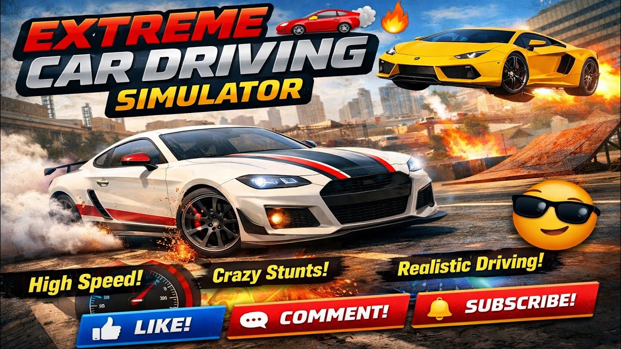 🚗💨 Extreme Car Driving Simulator Android Gameplay 🔥 | Realistic Driving Challenge 😎