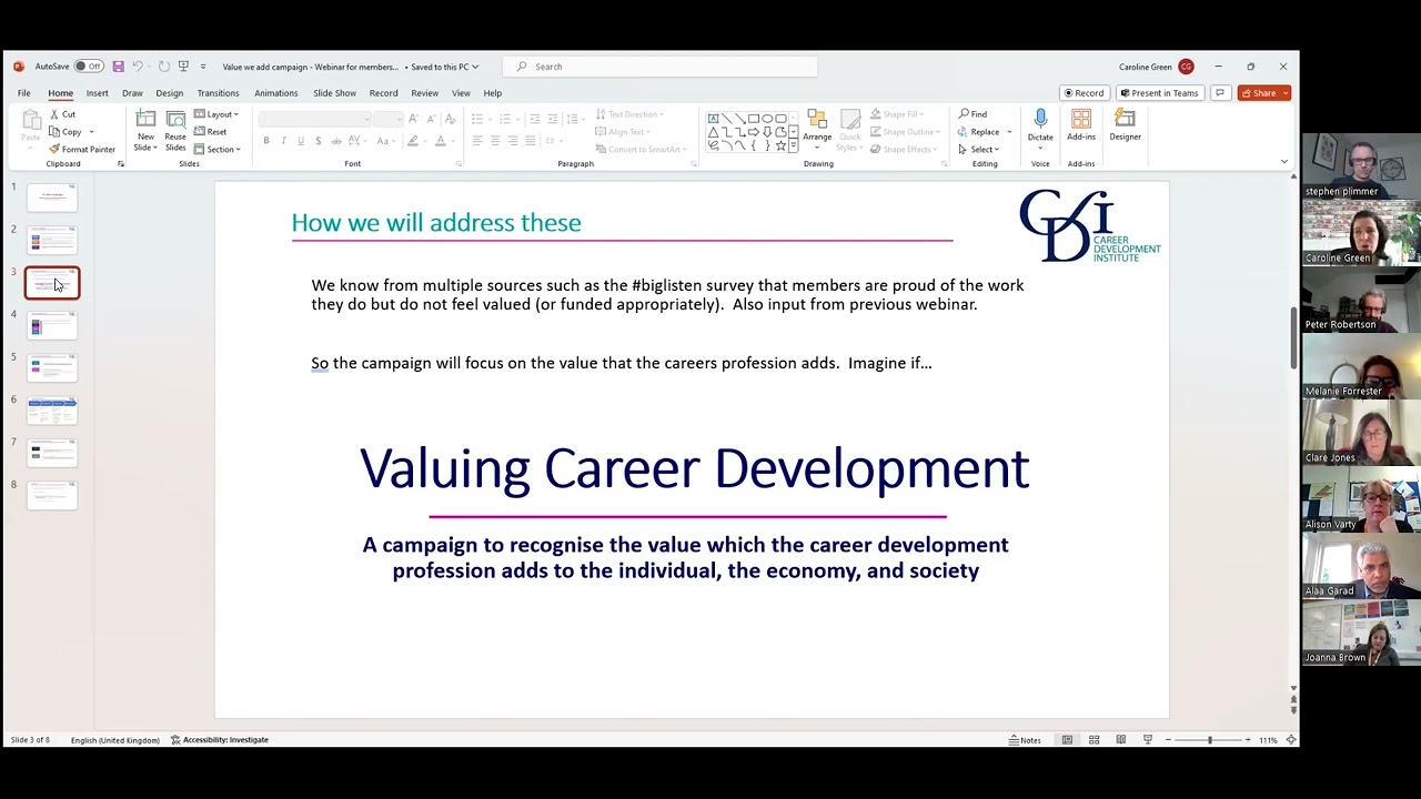 Valuing Careers Campaign Briefing