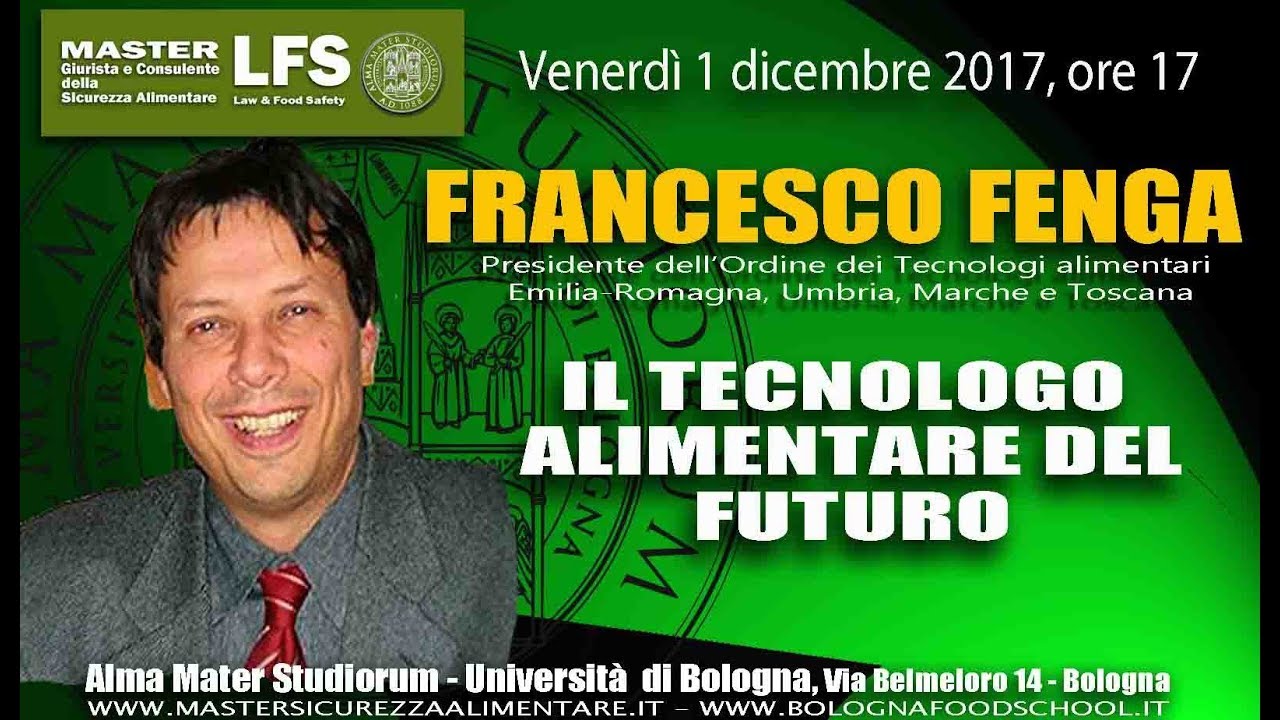 Francesco Fenga  - Il tecnologo alimentare del futuro