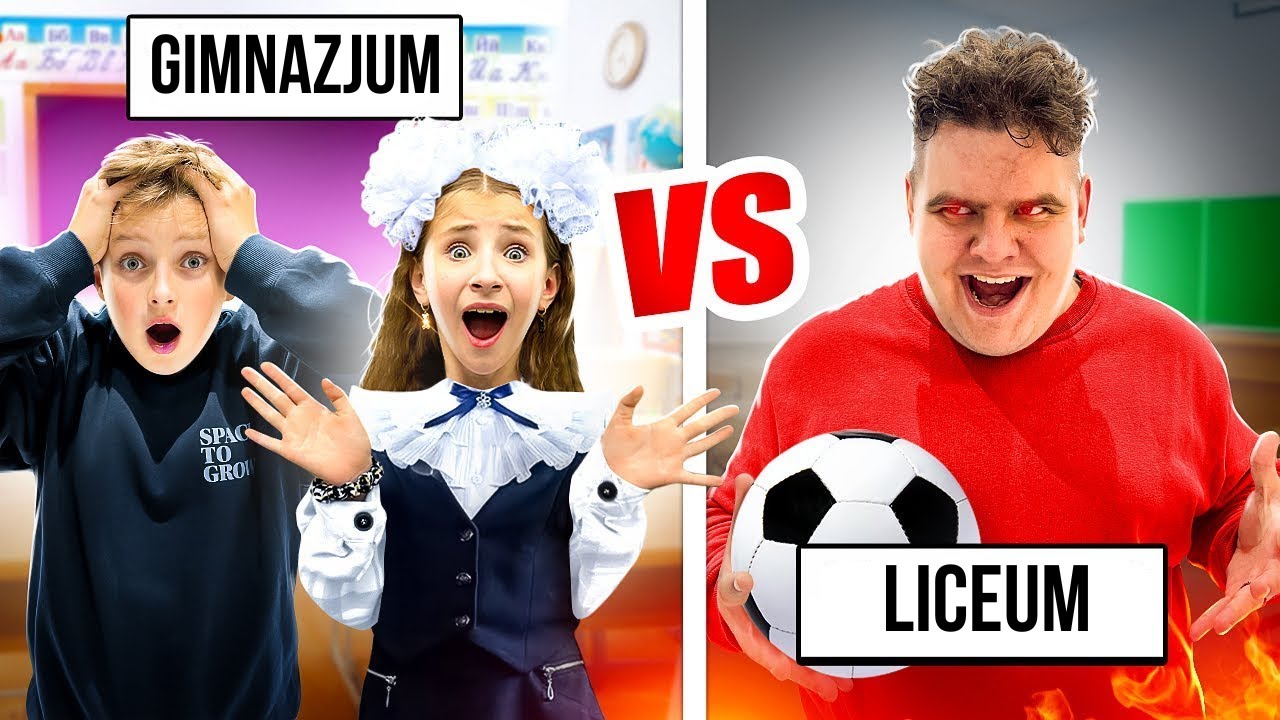 GIMNAZJUM VS LICEUM 🔥 Zabawne wyzwania w szkole | Życie Nicole i jej przyjaci&oacute;ł