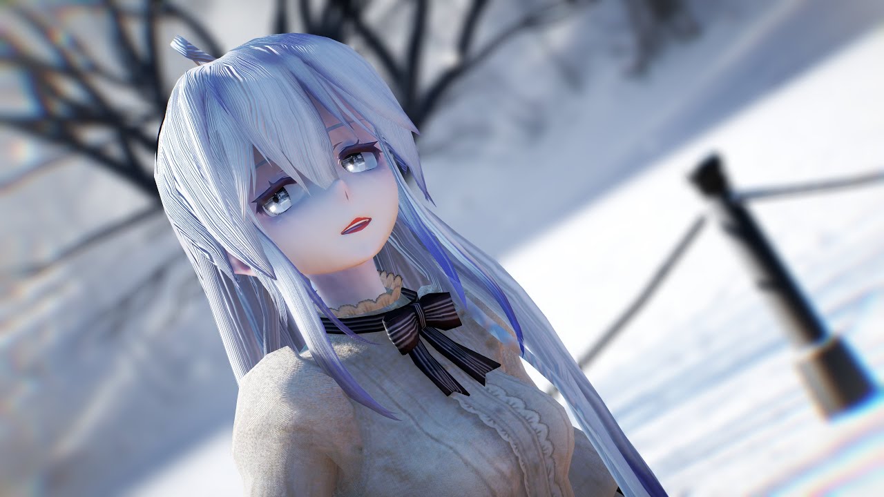 【MMD】　『雪の華』　Yowane Haku　(4K/30fps)