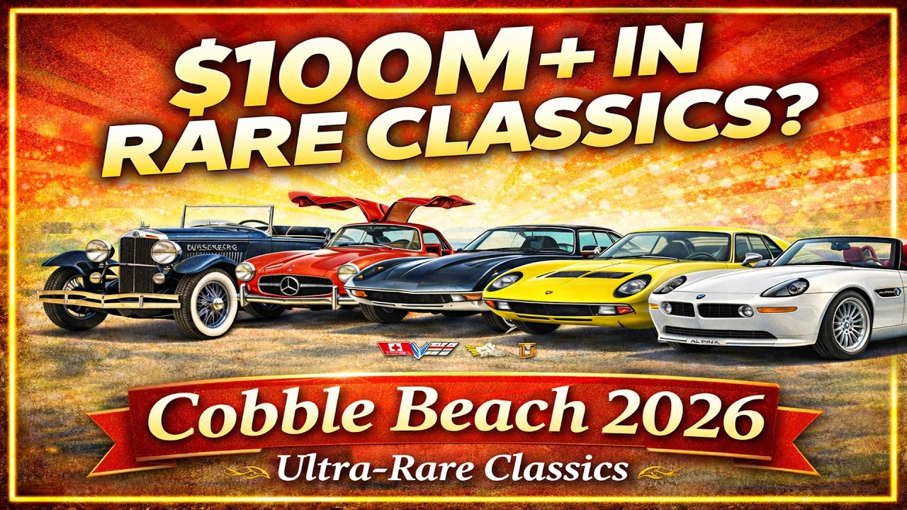 Cobble Beach Classics at Canadian International AutoShow 2026. 1906–2003 Collector Icons (4K HDR60p)