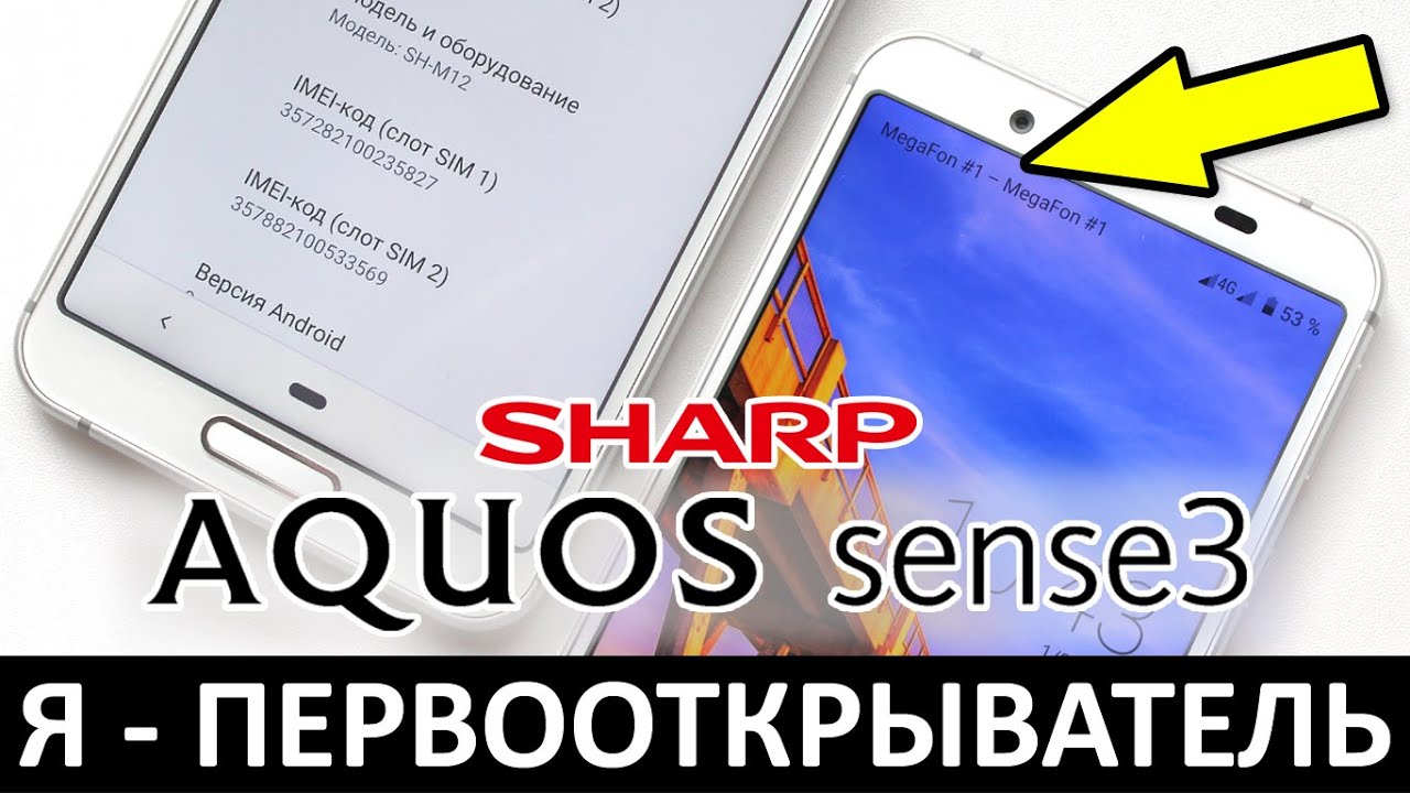 Я - ПЕРВООТКРЫВАТЕЛЬ: SHARP AQUOS SENSE 3 2-SIM