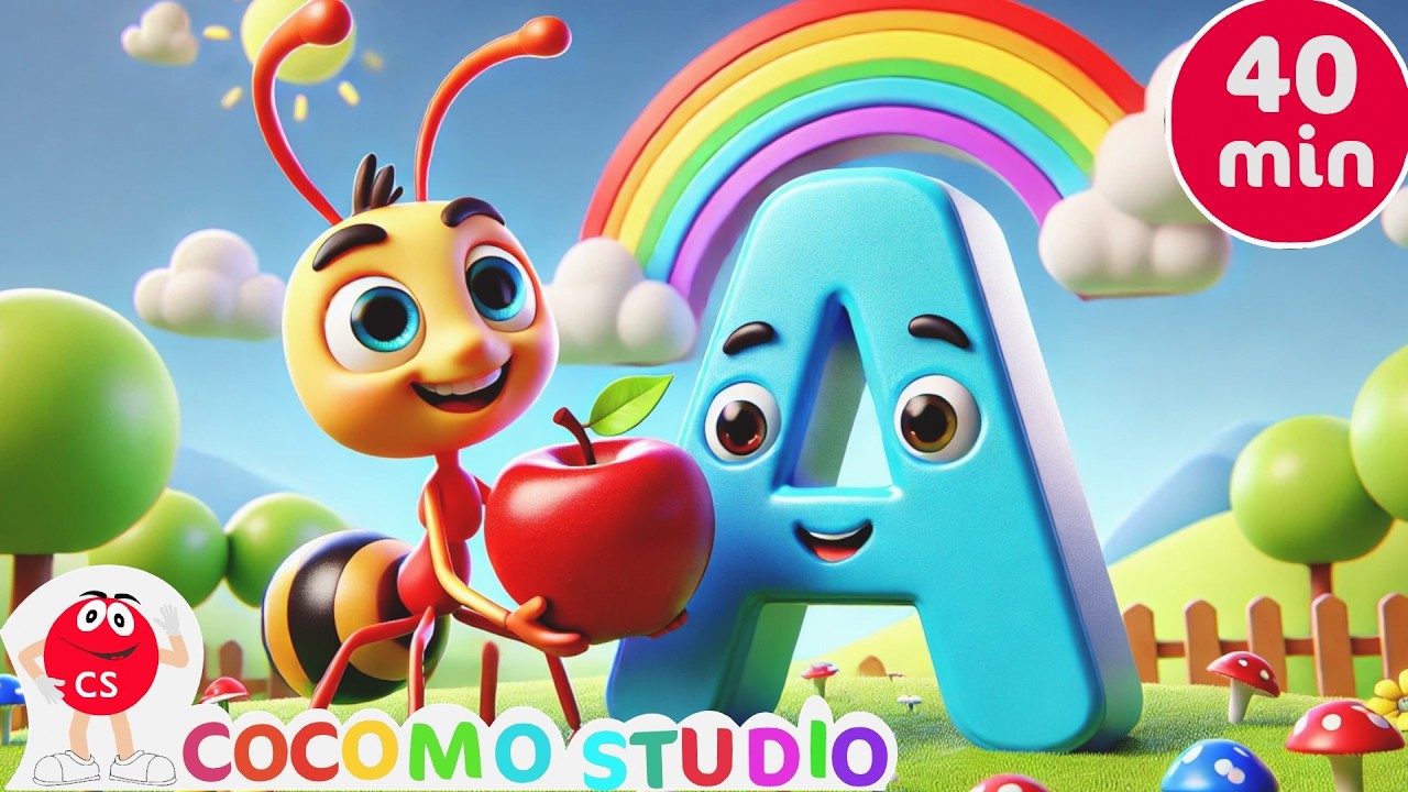 Обучающее видео по букве А 🔤 | Изучение алфавита со звуком А и словами для детей