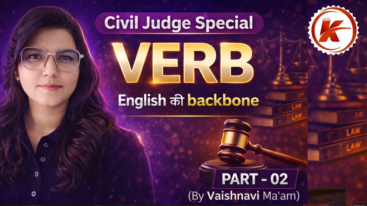 English Grammar | VERB Complete Concept | Part-02 | By Vaishnavi ma'am #civiljudgepreparation