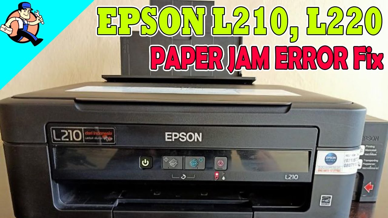 Mengatasi EPSON L210 Paper Jam || How to fix epson l210 paperjam || EPSON L210 Paper Jam Solution