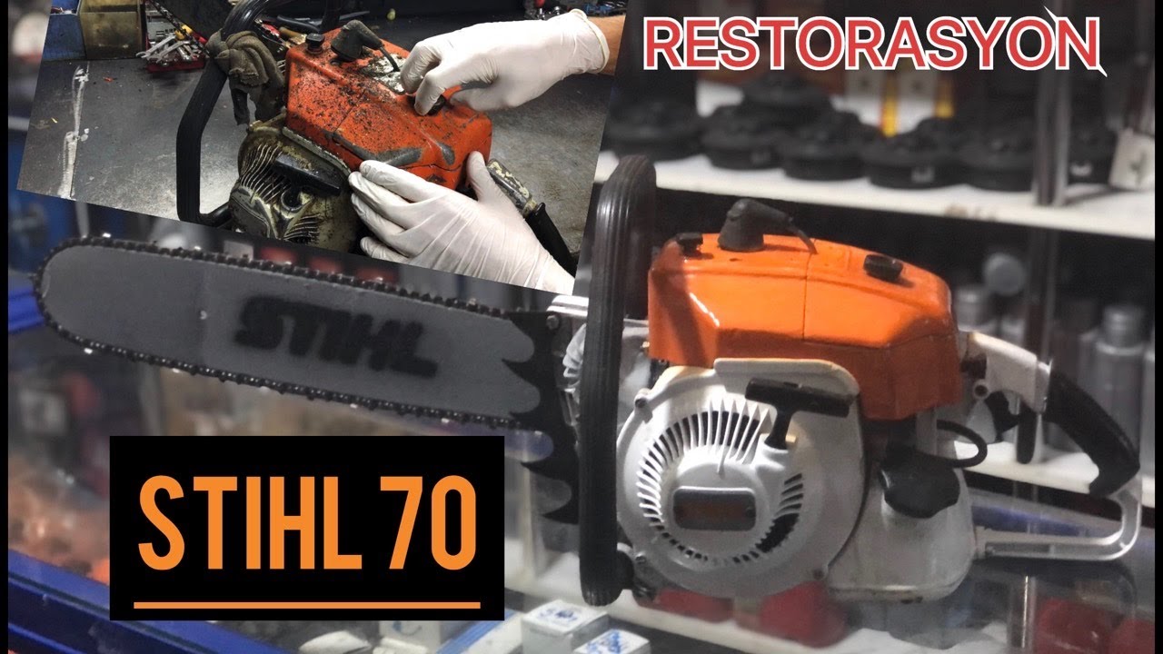 ESKİ MOTORLU TESTERE RESTORE ETME PART. 2 STIHL 70(RESTORING OLD MOTOR SAW PART 2 STIHL 70)