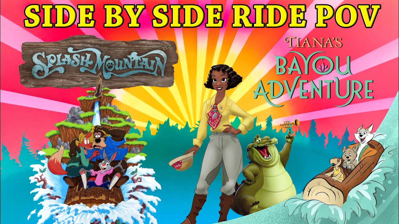 Splash Mountain vs Tiana’s Bayou Adventure | SIDE by SIDE POV Disney World [4K POV]