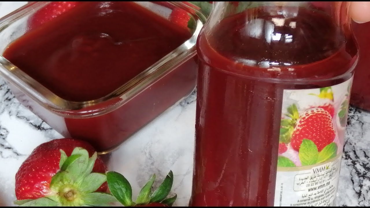 طريقة تحضير مربى الفرولة التوت بدون سكر