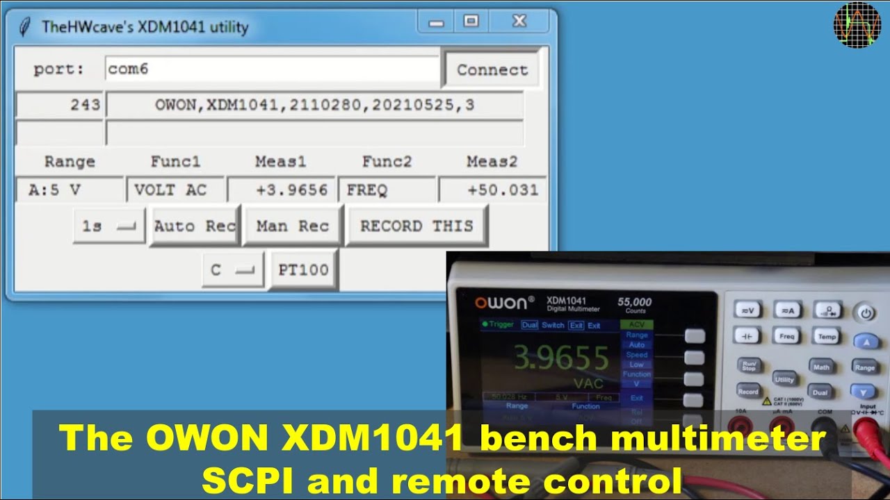 The OWON XDM1041 bench multimeter, part 4 - SCPI & remote contro