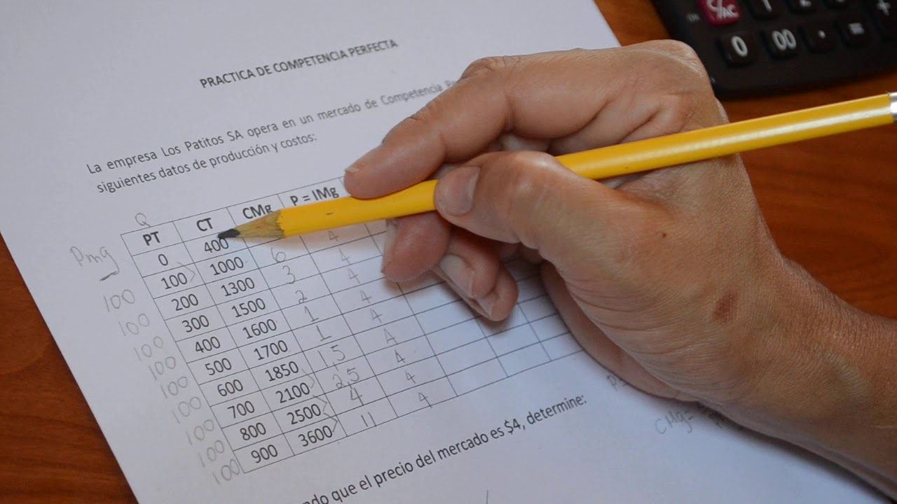 Ejercicios de Competencia Perfecta