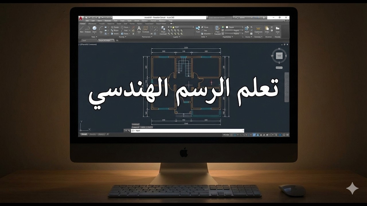 تعليم برنامج الاوتوكاد لطلبة المرحلة الاولى #1