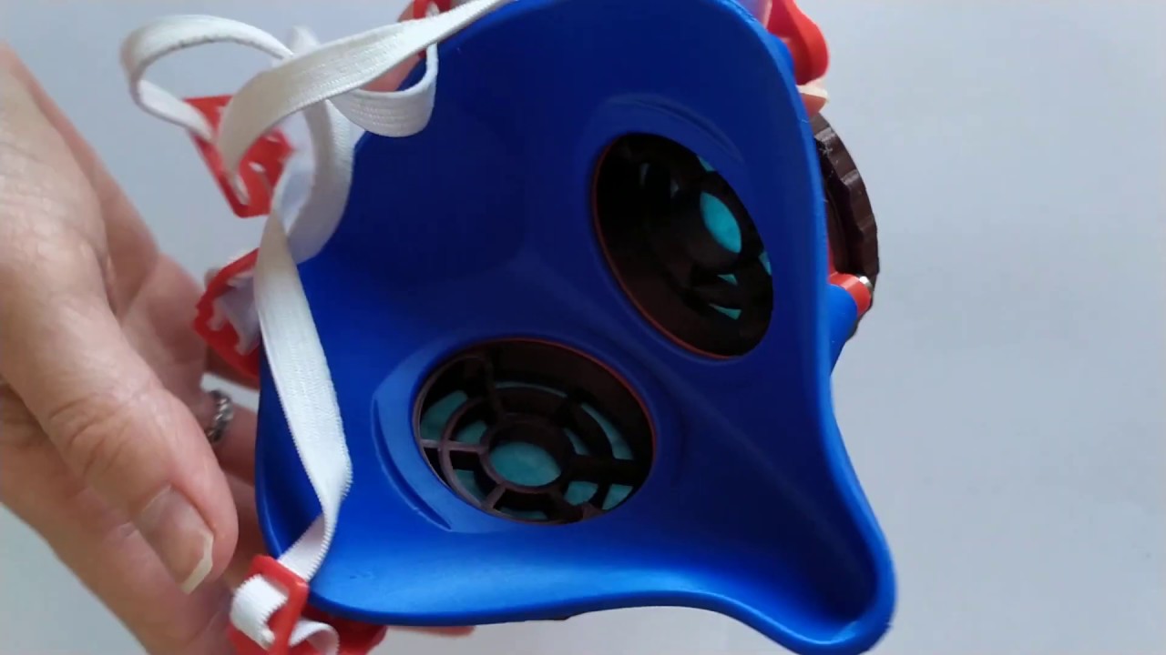 Mask L N95 with modular filter cartridge and mount system