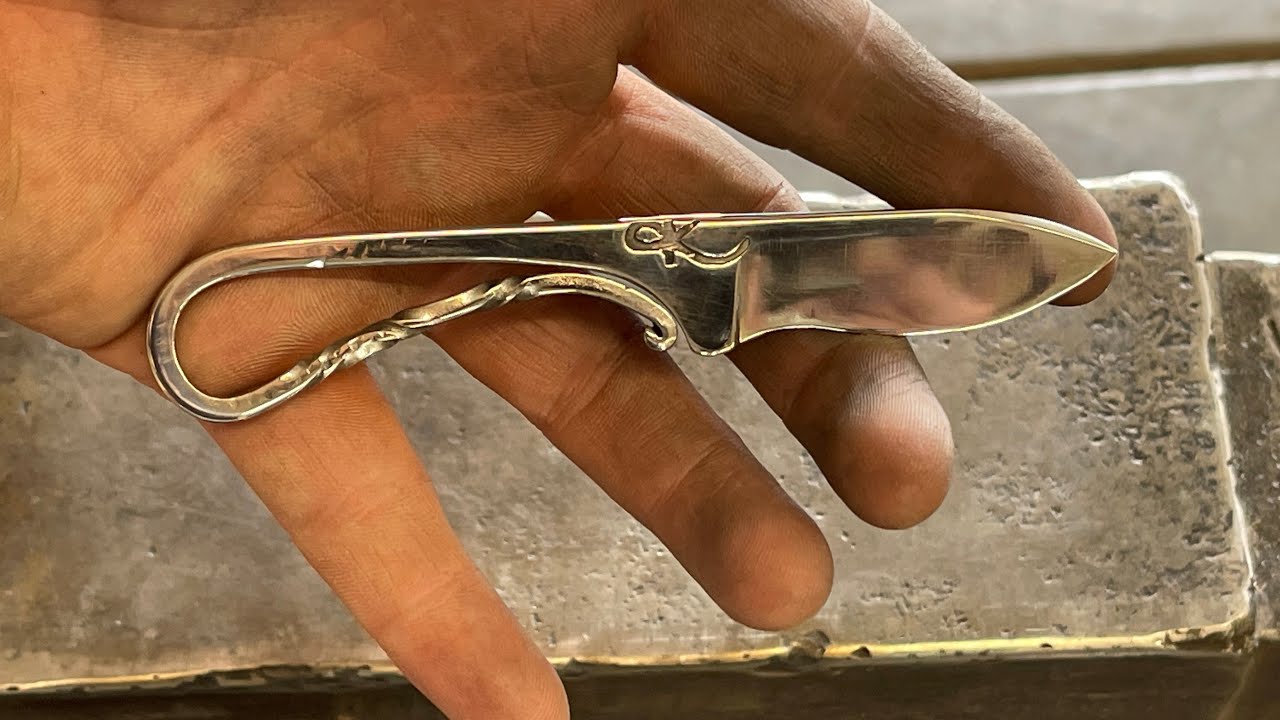 Electroplating a knife with nickel