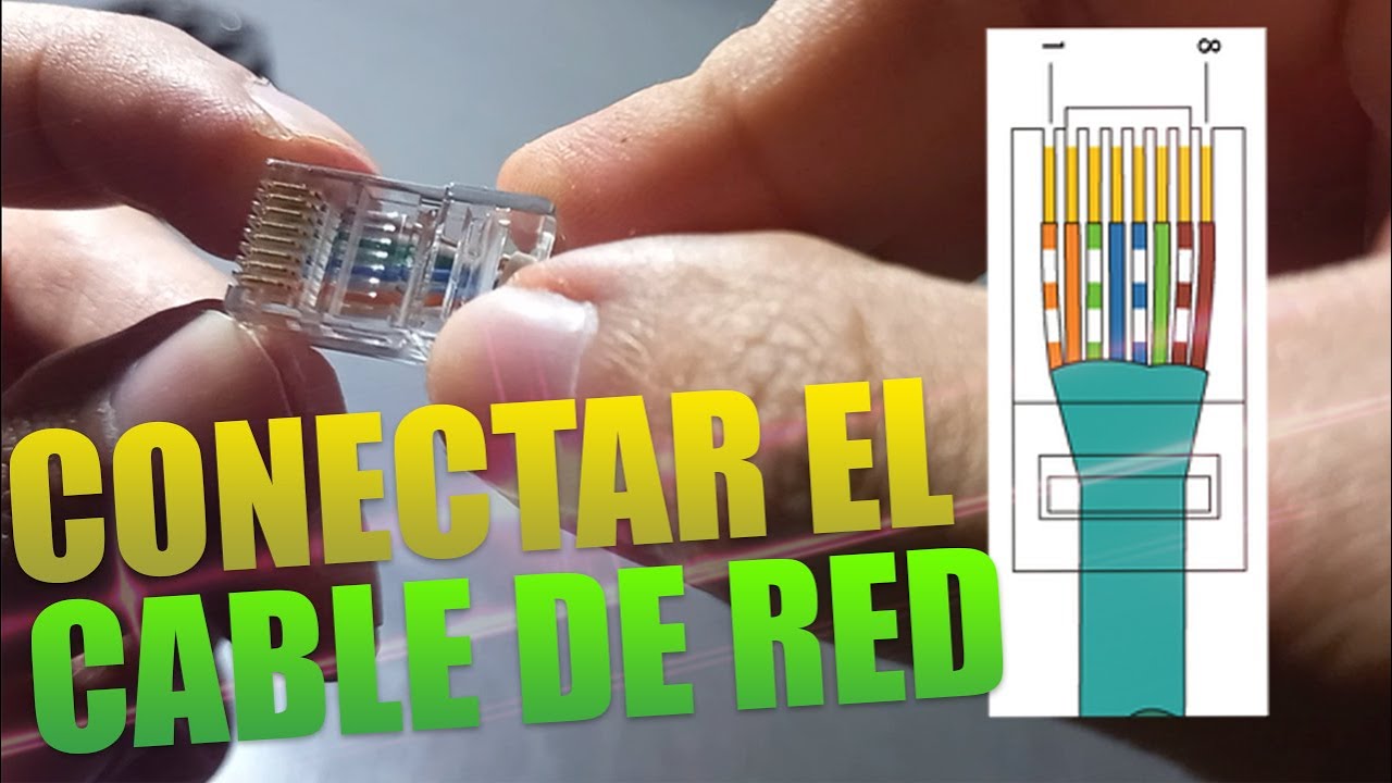 COMO CRIMPAR/PONCHAR EL CABLE RJ45  - COMO HACER EL CABLE DE RED O INTERNET