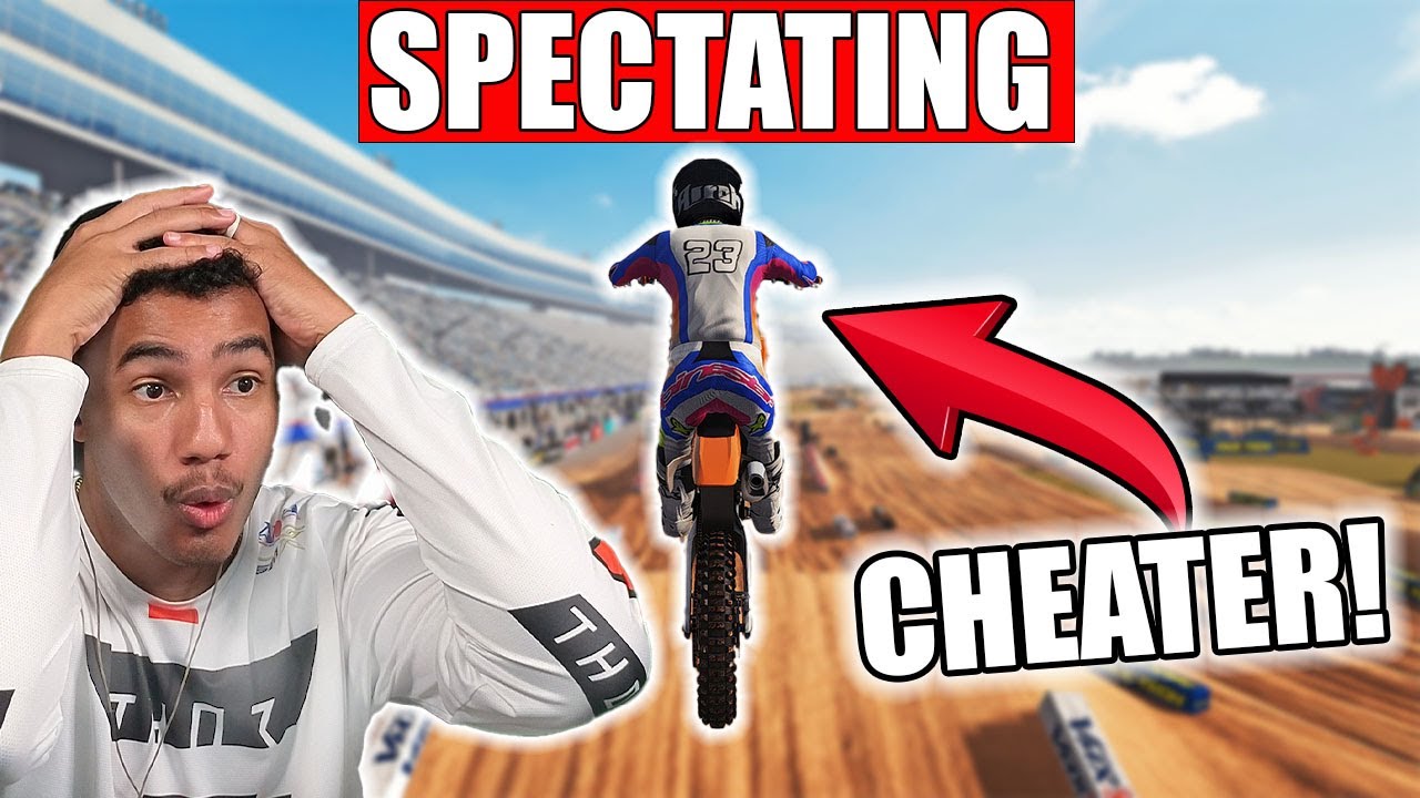 Spectating the FIRST BLATANT Cheater in MX Bikes! 🚨