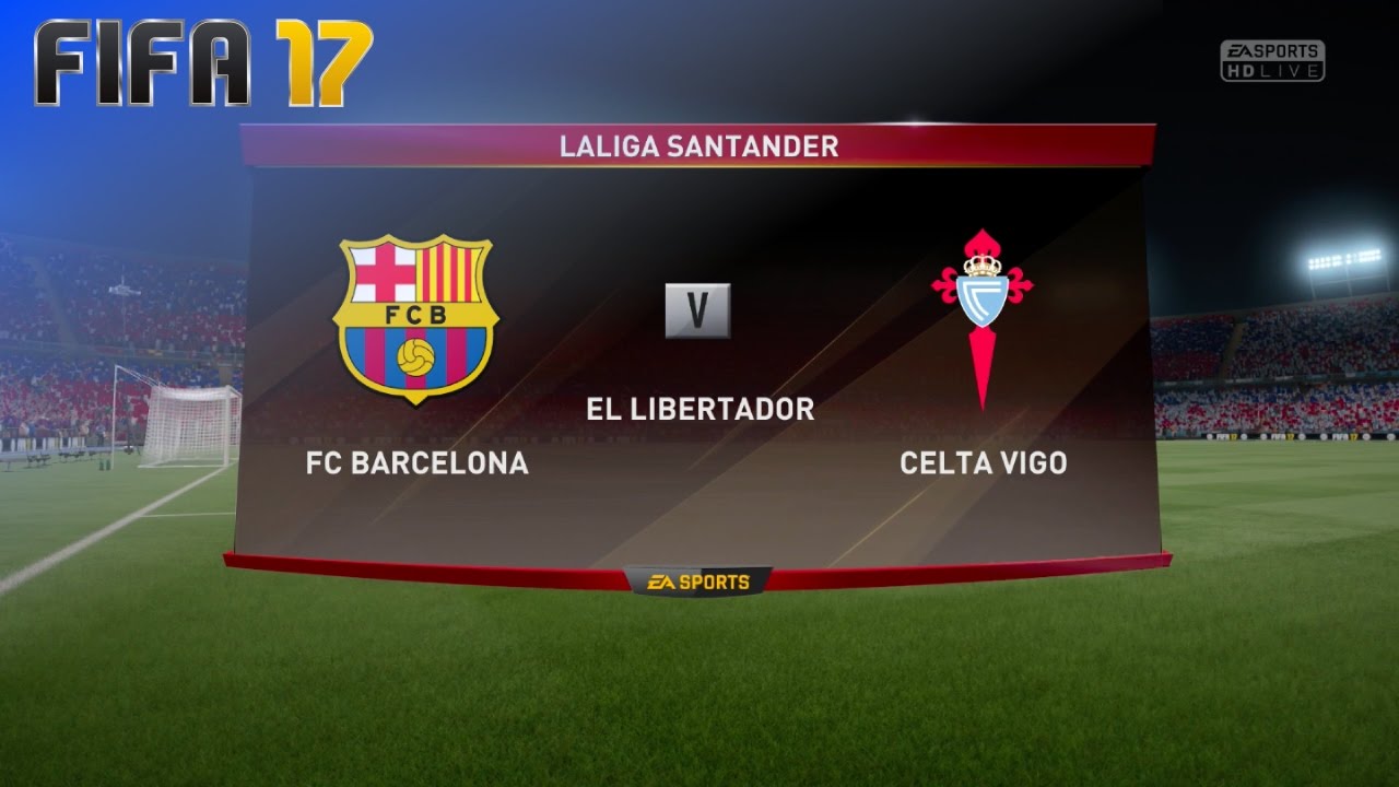 FIFA 17 - FC Barcelona vs. Celta de Vigo @ El Libertador (Generic Camp Nou)