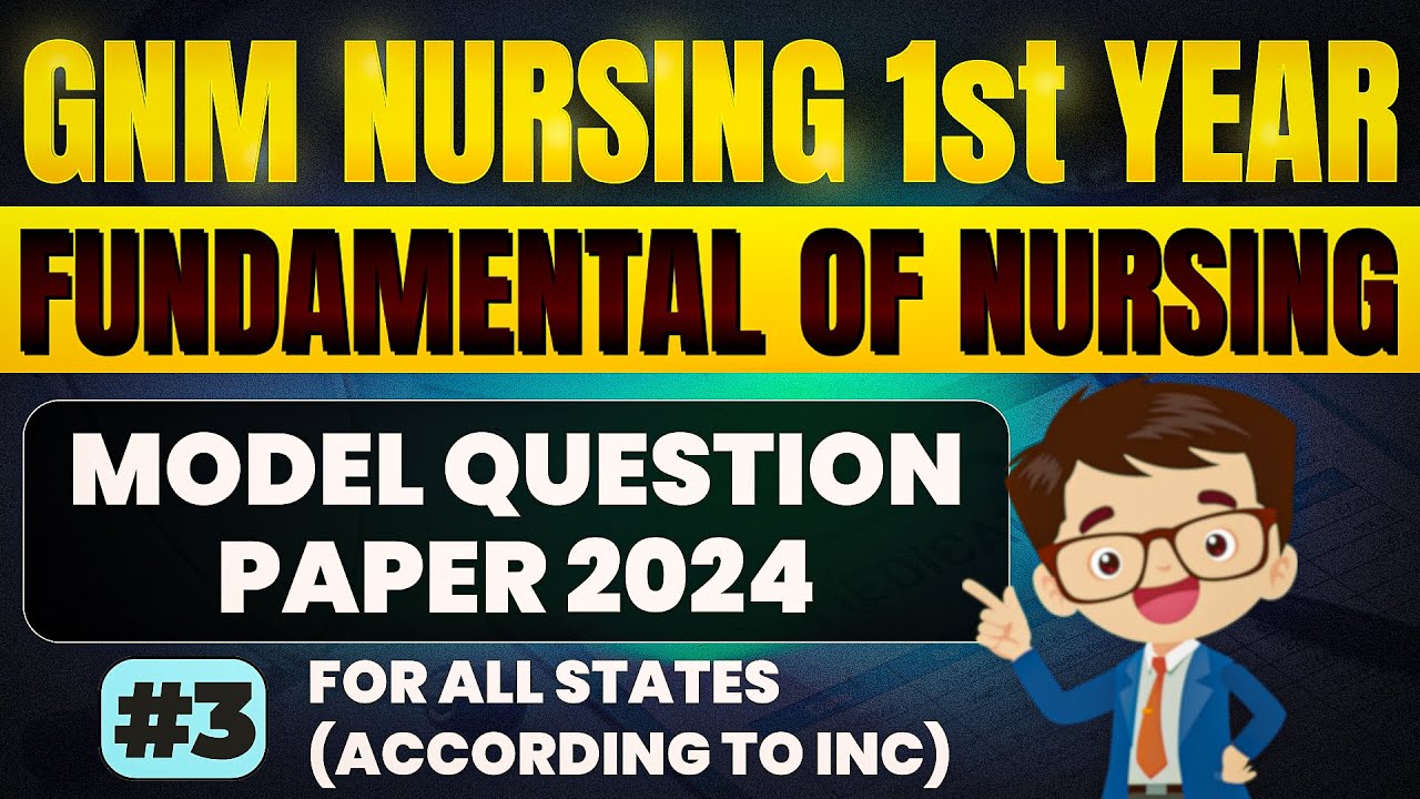 Gnm 1st Year Fundamental Of Nursing Question Paper 2024 // Gnm 1st Year Question Paper