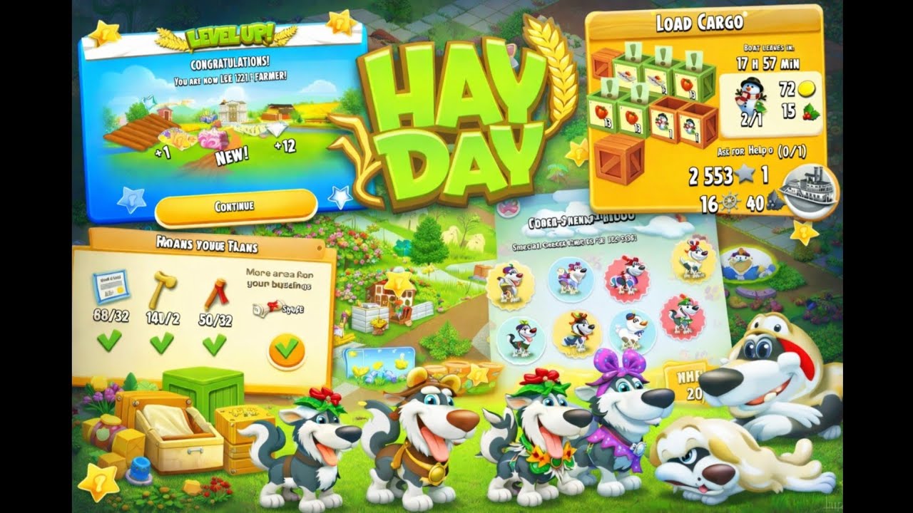 Gameplay | New Update - Catching All Dogs! | Lv.121 |  @hayday 