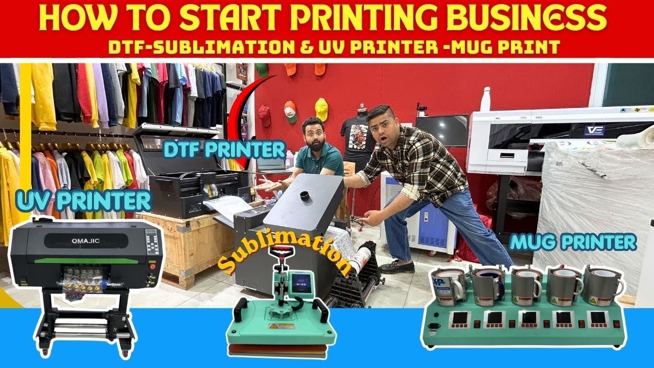 How to Start Printing Business | DTF, Sublimation, UV Printer & Mug Printing ||