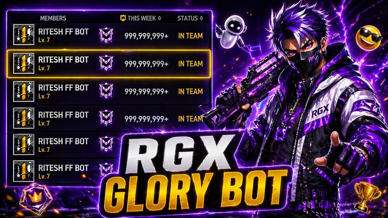 Free fire Free Guild Glory Bot website ob53 new update new tutorial TCP bot 