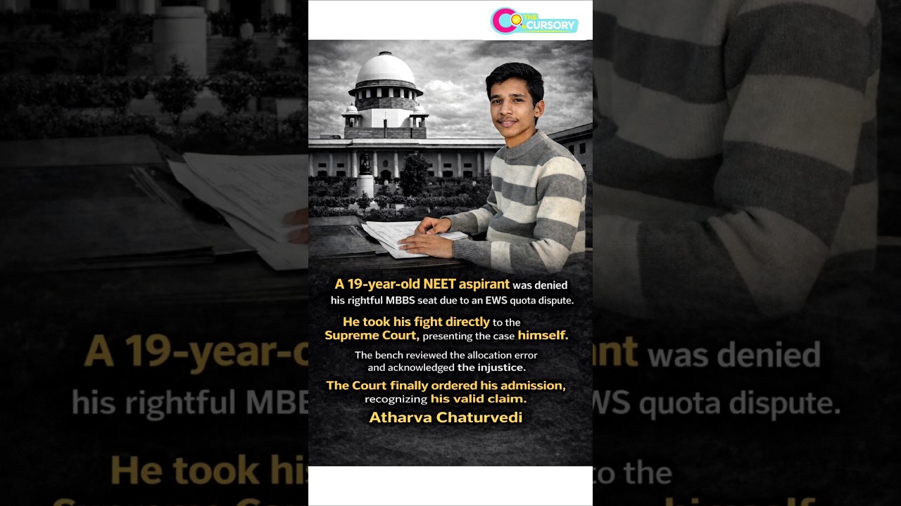 Denied, Fought, Finally Won. #NEETAspirant #StudentFight #SupremeCourtIndia #EWSQuota #JusticeServed