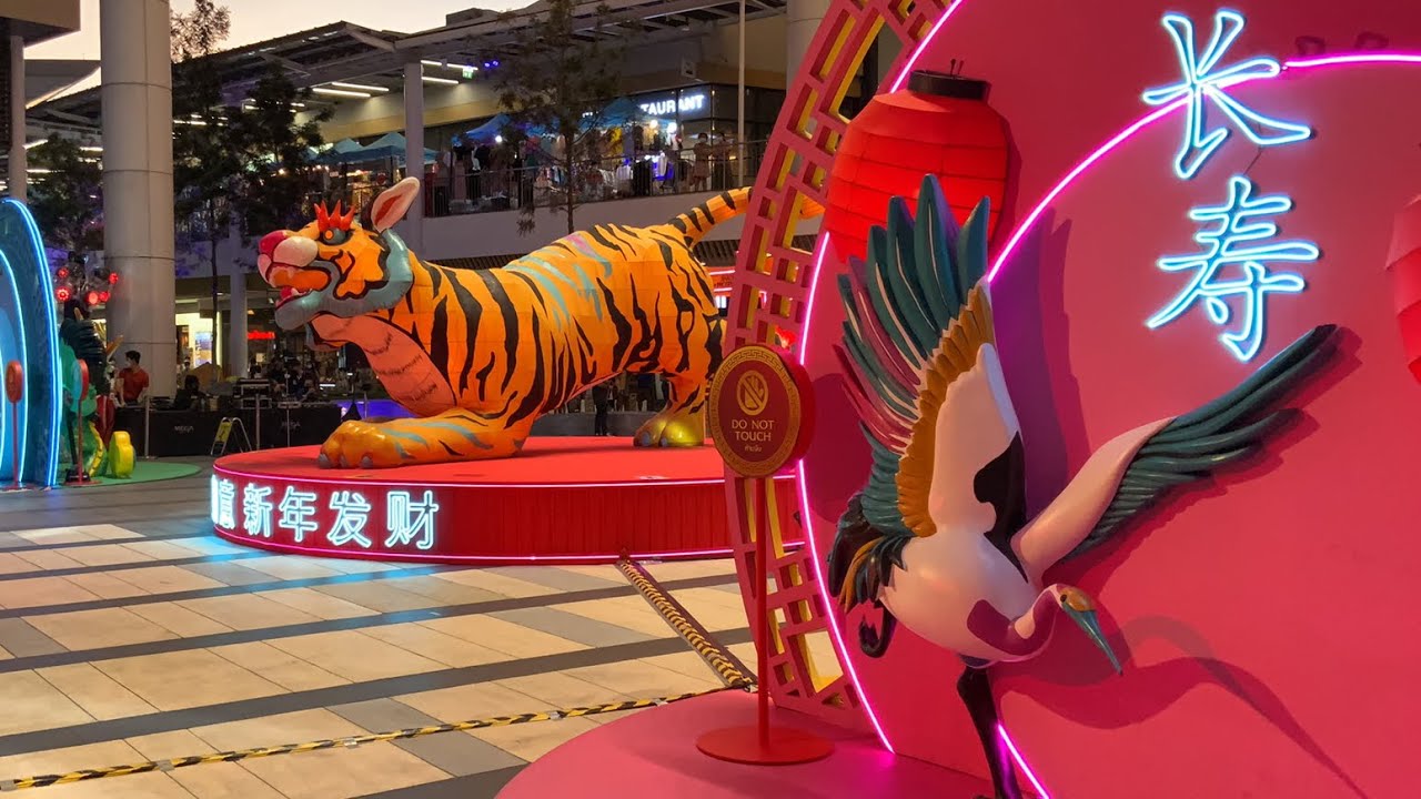 เชิดสิงโต วันตรุษจีน Happy Chinese New Year2022!!!🎊🇨🇳🧧🥮🐉 (Mega Bangna)