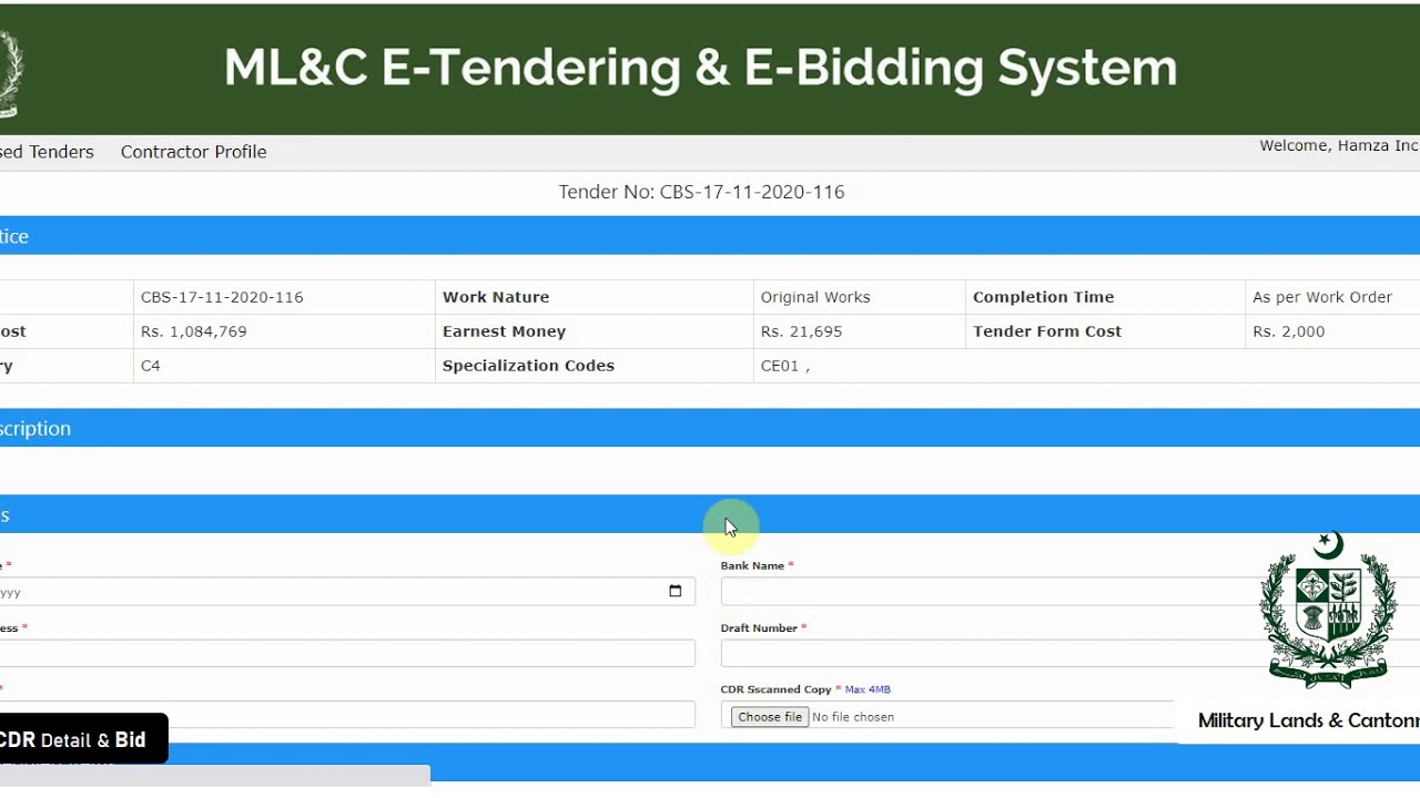 E-Tendering & E-Bidding System - E-Bidding Process