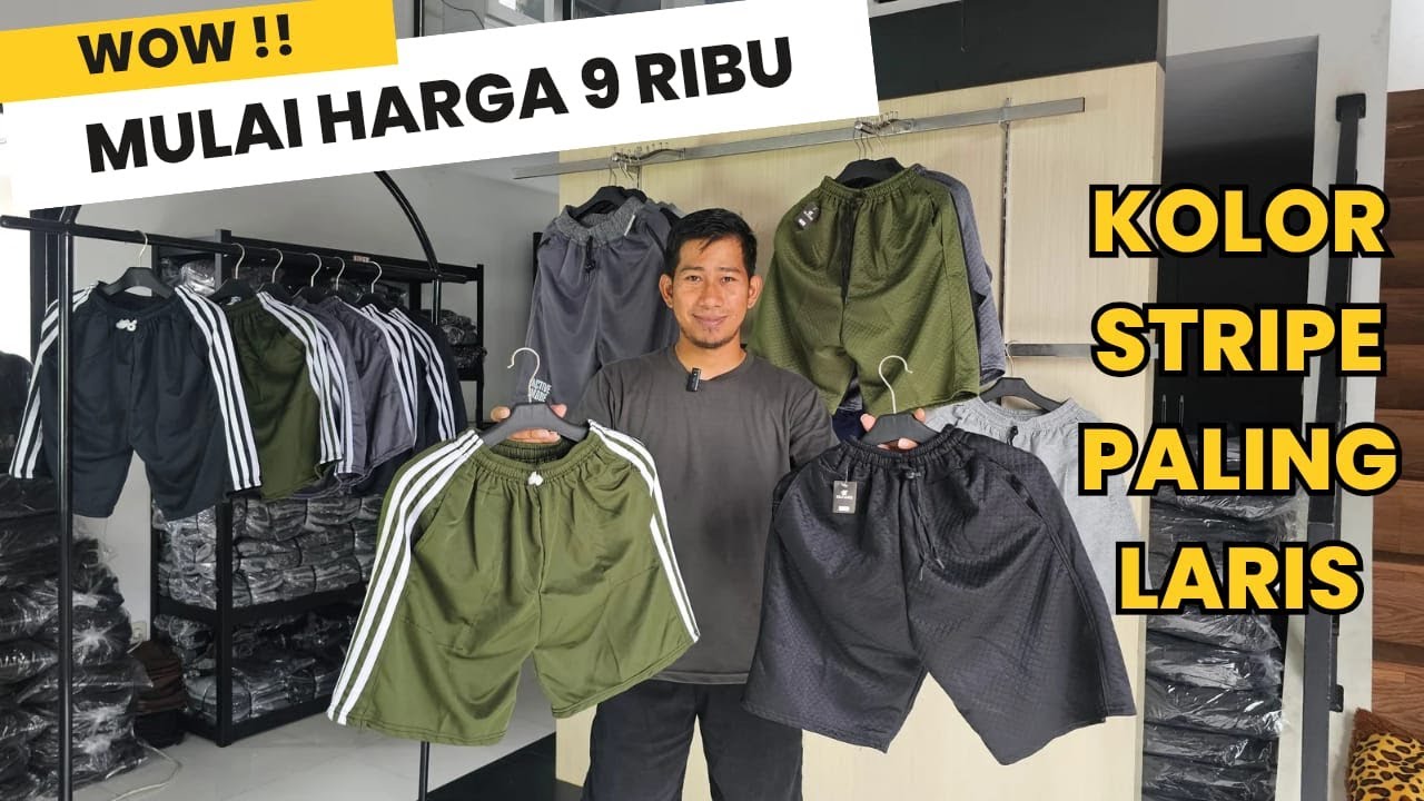 Produk Andalan Toko Serba 35-Ribu | Celana Kolor Stripe cuma 9 Ribu