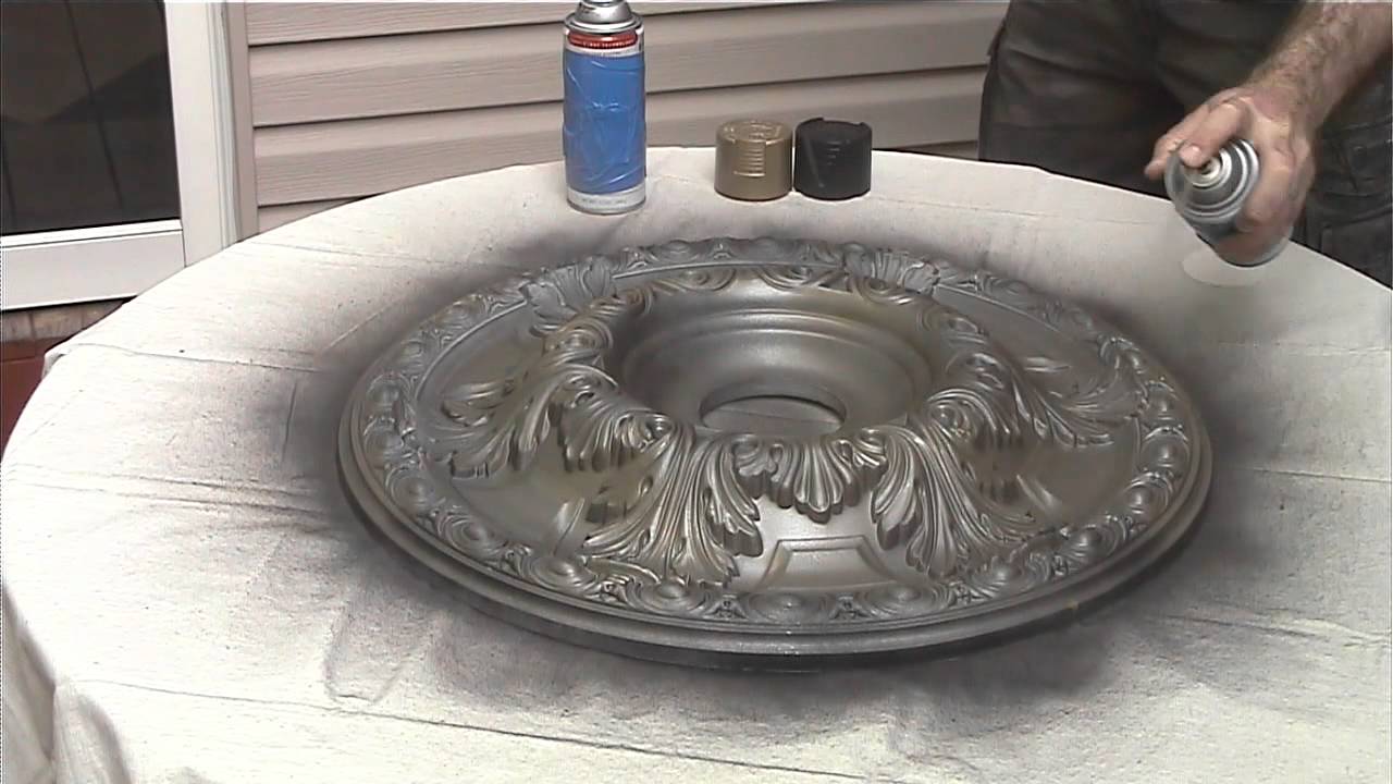 Painting a Ceiling Medallion