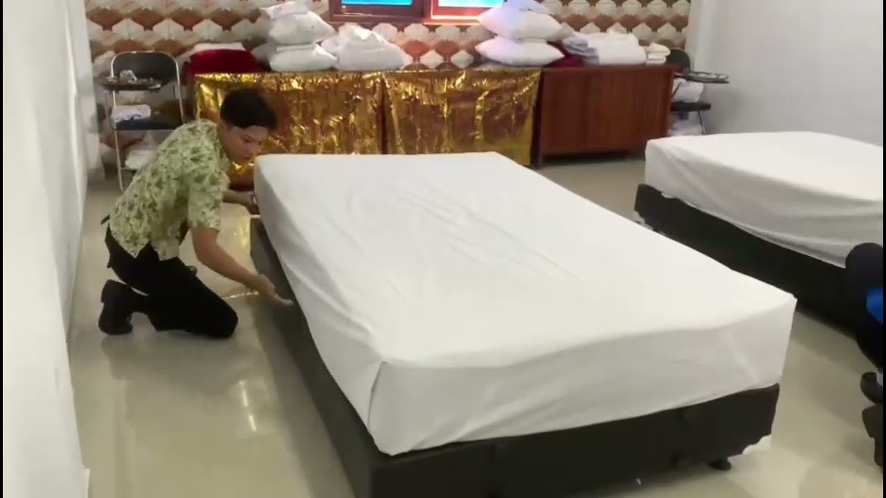 Sangat cepat making bed single