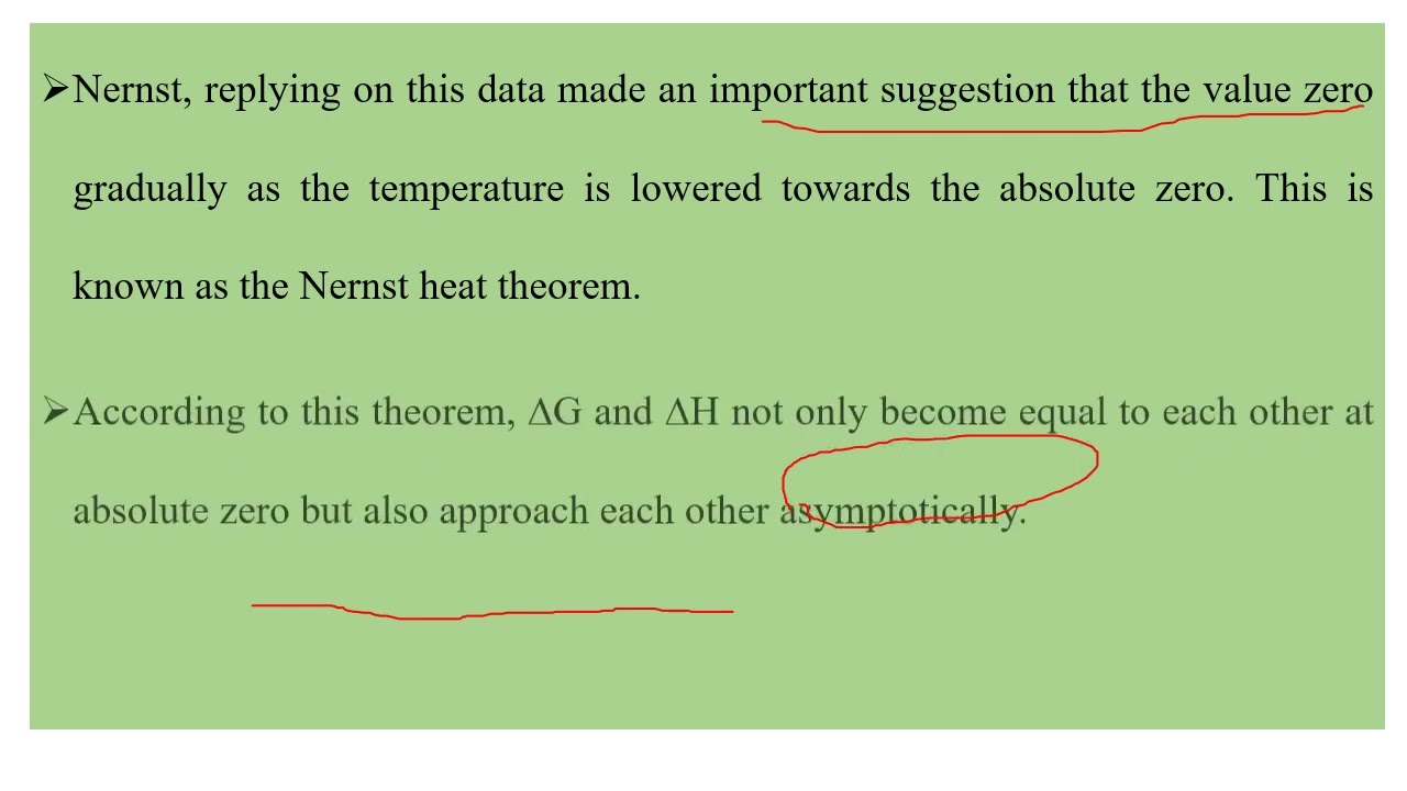 Nernst Heat Theorem  in third law of thermodynamics
