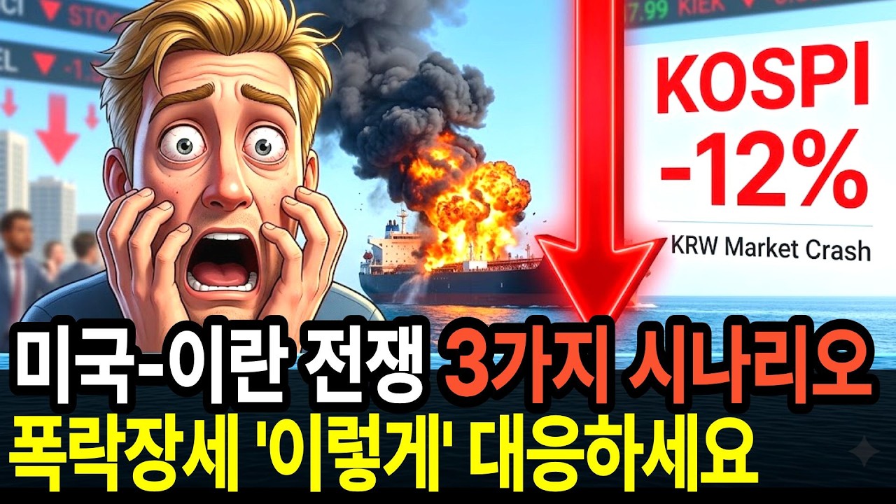 폭락장세 '이렇게' 대응하세요. 미국 이란 전쟁의 3가지 시나리오와 대응법