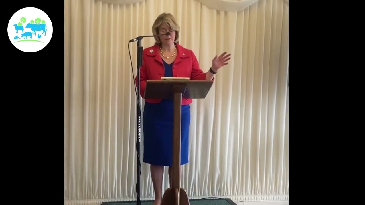 Conservative Animal Welfare Foundation patron Anna Firth MP addresses The Crate Escape reception