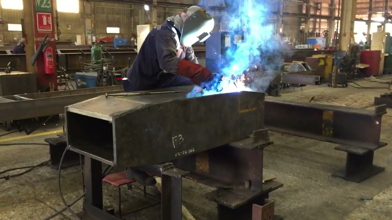 Steel MIG welding (GMAW) #fabrication  #steel #migwelding