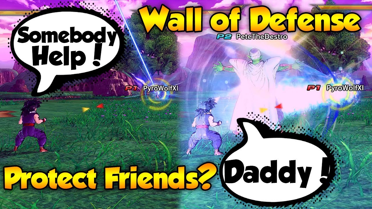 Can Wall of Defense Protect Friends from Ultimates? Dodge Gohan! - Dragon Ball Xenoverse 2