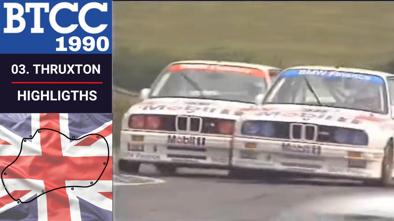 BTCC 1990 - Round 03. Thruxton Highlights