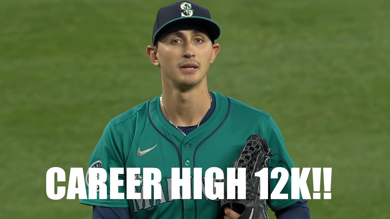 George Kirby Strikes Out Career High 12 in 7 Scoreless Innings with Only 2 Hits Allowed!!