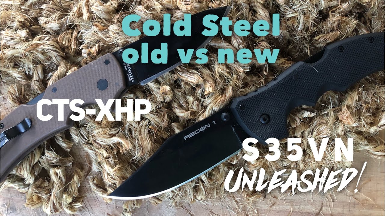 Cold Steel — XHP против S35VN — сравнение сохранения режущей кромки, также опубликовано